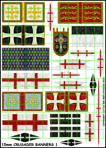 15mm Crusader Banners 1