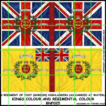 92nd Regiment &#39;Gordon Highlanders&#39; as carried at Waterloo