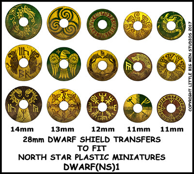 Dwarf shield transfers sheet 1