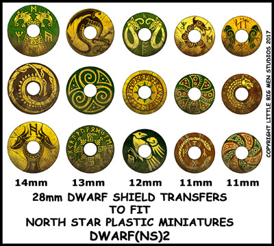 Dwarf shield transfers sheet 2