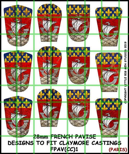 French Pavise sheet 1