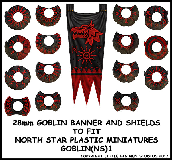 Goblin shields and banner sheet 1