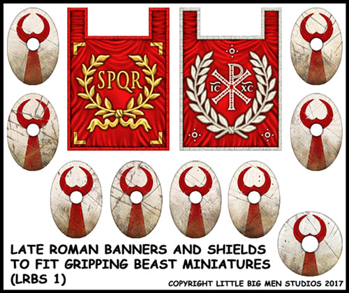 Late Roman Saga shields and banners sheet 1