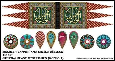 Moorish Saga shields and banner sheet 1