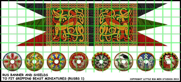 Pagan Rus banner and shields rusbs1